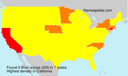Surname Boof in USA Surname Boof in USA