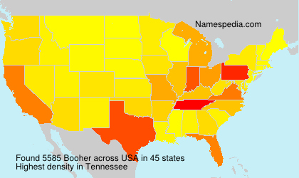 Surname Booher in USA Surname Booher in USA