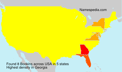 Surname Bookins in USA Surname Bookins in USA