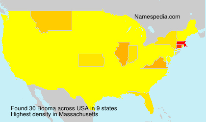 Surname Booma in USA Surname Booma in USA