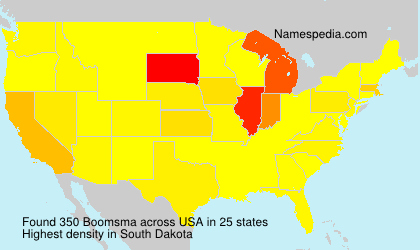 Surname Boomsma in USA Surname Boomsma in USA