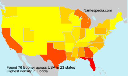 Surname Booner in USA Surname Booner in USA