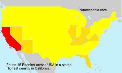 Surname Boonlert in USA Surname Boonlert in USA