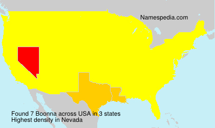 Surname Boonna in USA Surname Boonna in USA