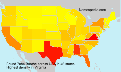 Surname Boothe in USA Surname Boothe in USA