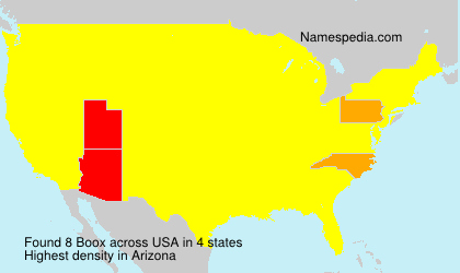 Surname Boox in USA Surname Boox in USA
