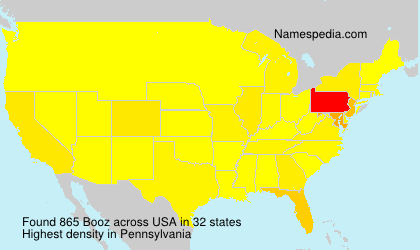Surname Booz in USA Surname Booz in USA