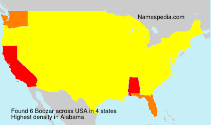 Surname Boozar in USA Surname Boozar in USA