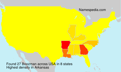 Surname Boozman in USA Surname Boozman in USA
