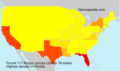 Surname Boquin in USA Surname Boquin in USA