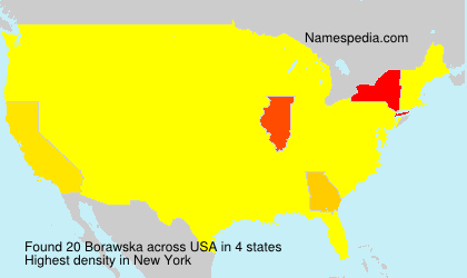 Surname Borawska in USA Surname Borawska in USA