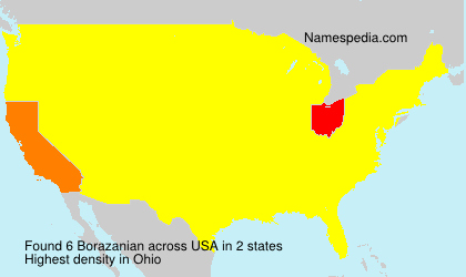 Surname Borazanian in USA