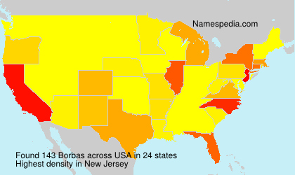 Surname Borbas in USA Surname Borbas in USA
