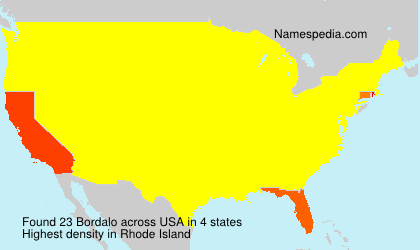 Surname Bordalo in USA Surname Bordalo in USA