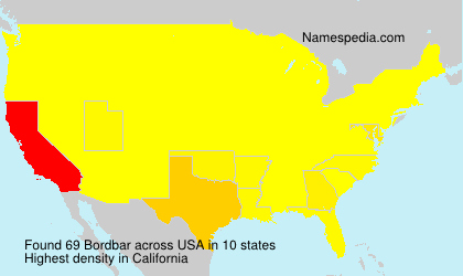 Surname Bordbar in USA Surname Bordbar in USA