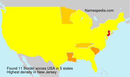 Surname Bordel in USA Surname Bordel in USA
