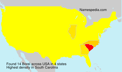 Surname Borei in USA Surname Borei in USA