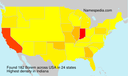 Surname Borem in USA Surname Borem in USA
