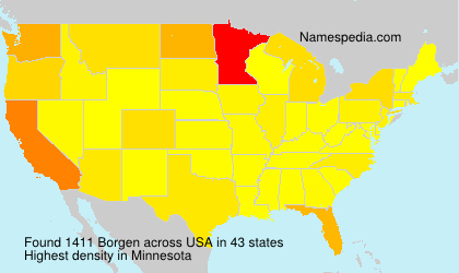 Surname Borgen in USA Surname Borgen in USA