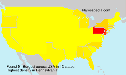 Surname Borgesi in USA Surname Borgesi in USA