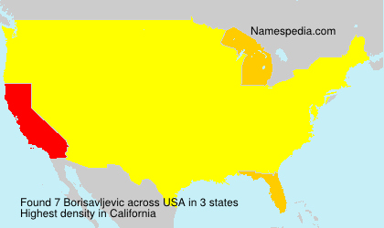 Surname Borisavljevic in USA Surname Borisavljevic in USA