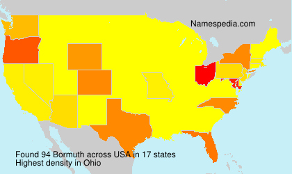 Surname Bormuth in USA Surname Bormuth in USA