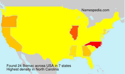 Surname Bornac in USA