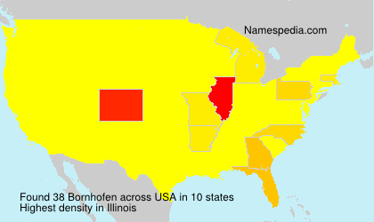 Surname Bornhofen in USA Surname Bornhofen in USA