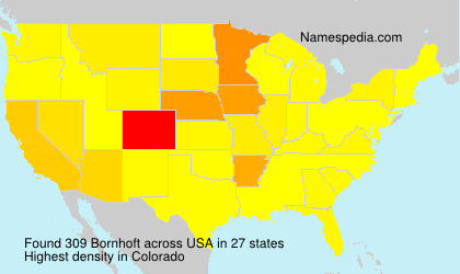 Surname Bornhoft in USA Surname Bornhoft in USA