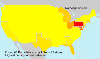 Surname Borradaile in USA Surname Borradaile in USA