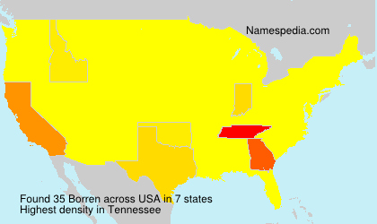 Surname Borren in USA Surname Borren in USA