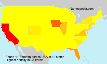 Surname Borrison in USA Surname Borrison in USA