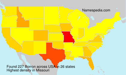 Surname Borron in USA Surname Borron in USA