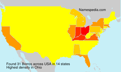 Surname Borros in USA Surname Borros in USA