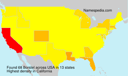 Surname Borstel in USA Surname Borstel in USA