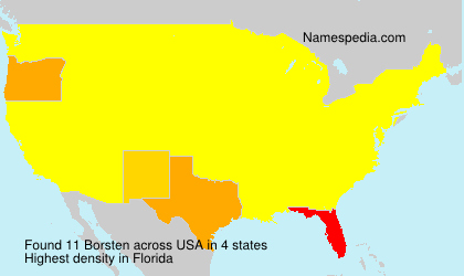 Surname Borsten in USA Surname Borsten in USA