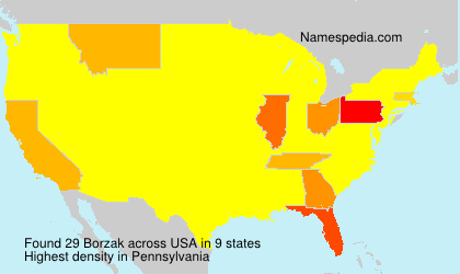 Surname Borzak in USA