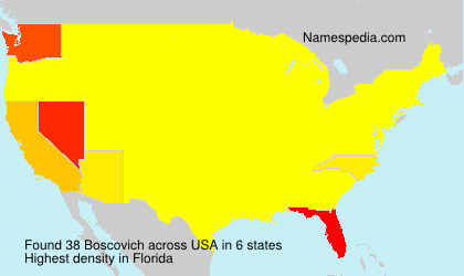Surname Boscovich in USA Surname Boscovich in USA