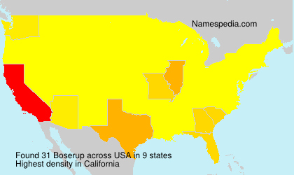 Surname Boserup in USA Surname Boserup in USA