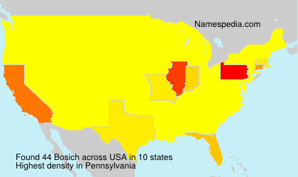 Surname Bosich in USA Surname Bosich in USA