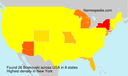 Surname Boskovski in USA Surname Boskovski in USA