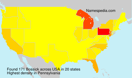 Surname Bossick in USA Surname Bossick in USA