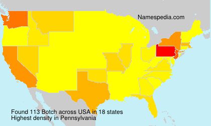 Surname Botch in USA Surname Botch in USA