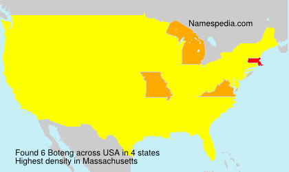 Surname Boteng in USA Surname Boteng in USA