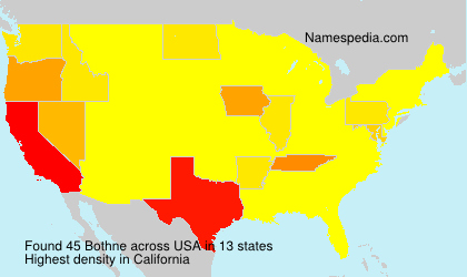 Surname Bothne in USA Surname Bothne in USA