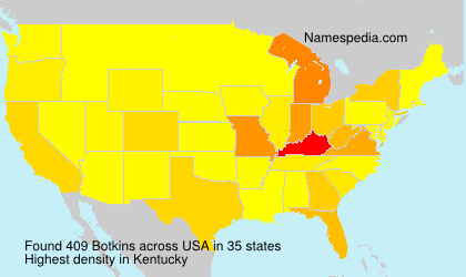 Surname Botkins in USA Surname Botkins in USA