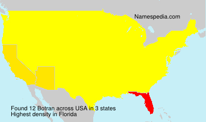 Surname Botran in USA Surname Botran in USA