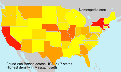 Surname Botsch in USA Surname Botsch in USA