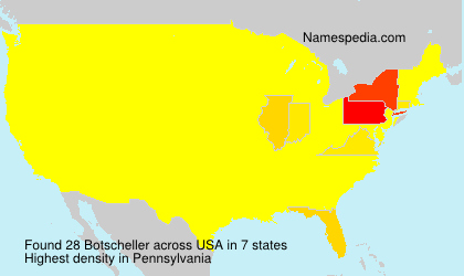 Surname Botscheller in USA Surname Botscheller in USA