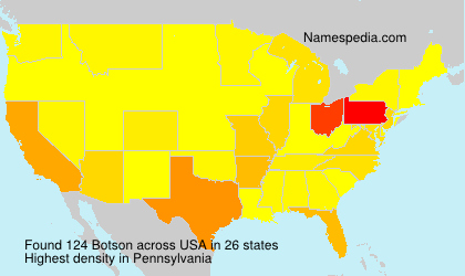 Surname Botson in USA Surname Botson in USA